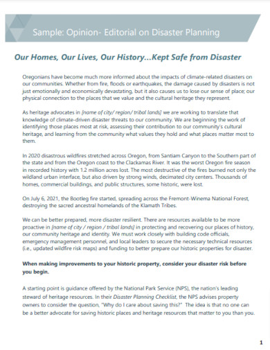 Editorial Example - PDF | Examples