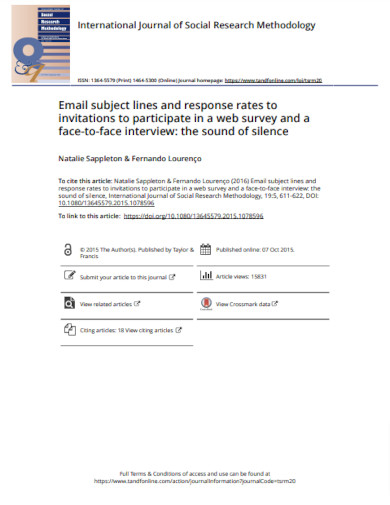 email subject lines and response rates