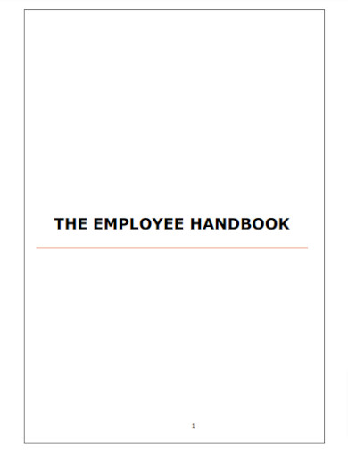 example employee handbook