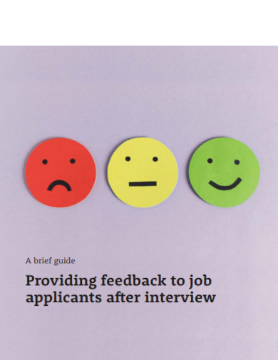 feedback to job applicants after interview