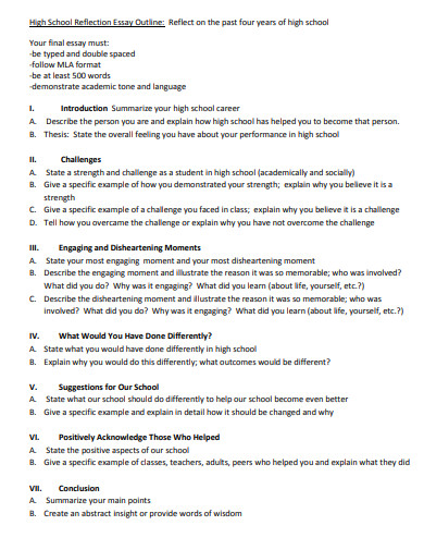 19+ MLA Outline Format in PDF | Examples