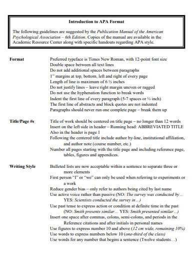 26+ APA Introduction Examples in PDF | Examples