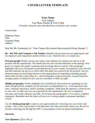 25 Employment Cover Letter Examples In Pdf Examples 8712