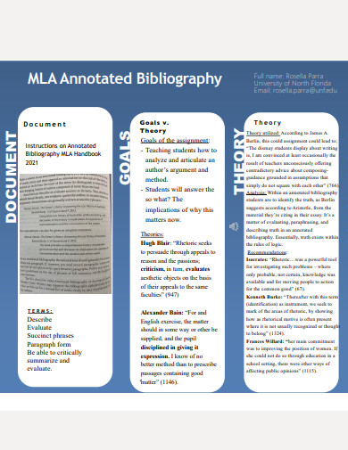 mla annotated bibliography document