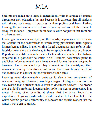 MLA Format Document Source