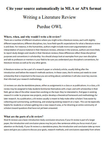 owl literature review