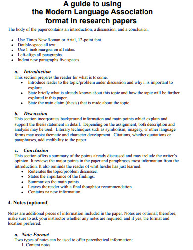 mla research paper guide