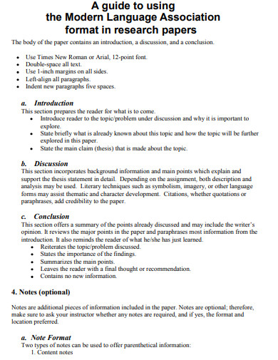 mla research paper paragraphs