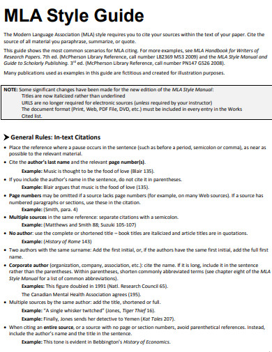 MLA Research Paper Style Guide