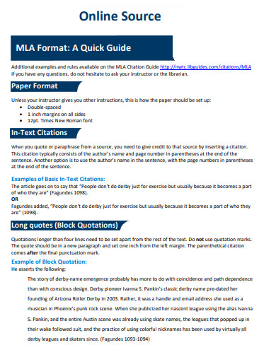 24+ MLA Format Sources Examples in PDF | Examples