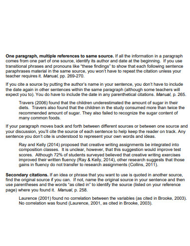 Multiple APA 7 Reference Page