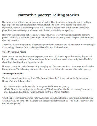 17 Narrative Poetry Examples Examples 17 Narrative Poetry Examples Examples