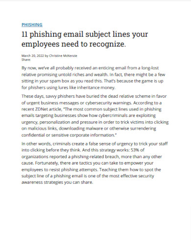phishing email subject lines
