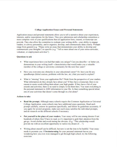 printable college application essay