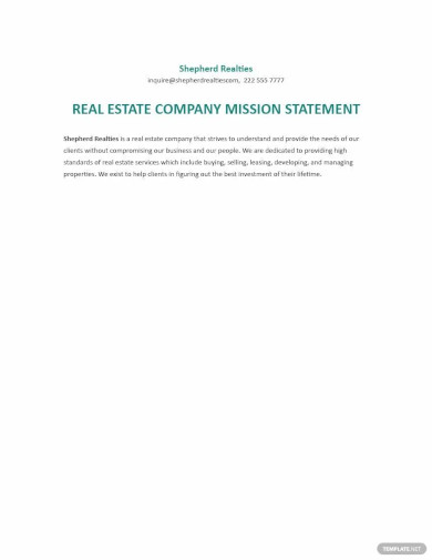 26+ Company Mission Statement Examples in Word | Google Docs | PDF ...