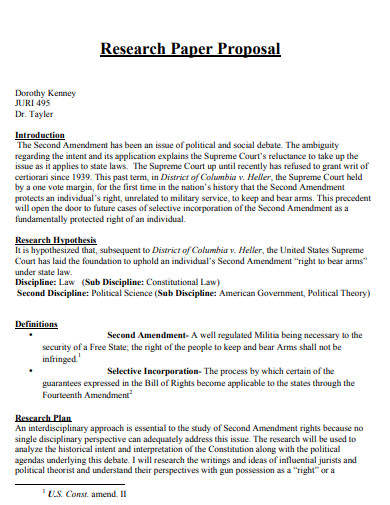 research paper proposal introduction