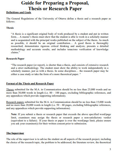 research paper thesis proposal