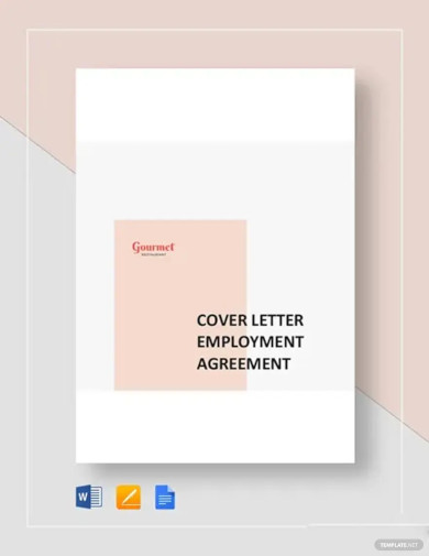 restaurant cover letter employment agreement template