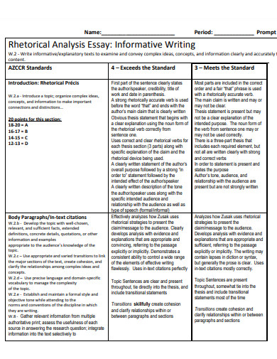 rhetorical essay guidelines