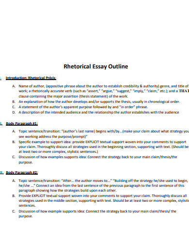 rhetorical move essay