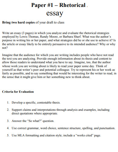 23 Rhetorical Essay Examples In Pdf Examples 8873