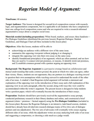 rogerian argument thesis statement examples