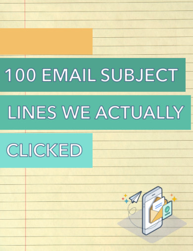 sample email subject lines