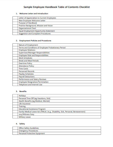 Employee Handbook - Examples | Examples