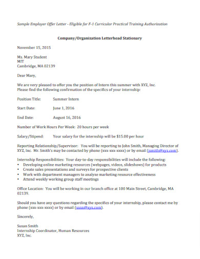 25+ Job Offer Letter - Examples, Word, Google Docs, Apple Pages ...