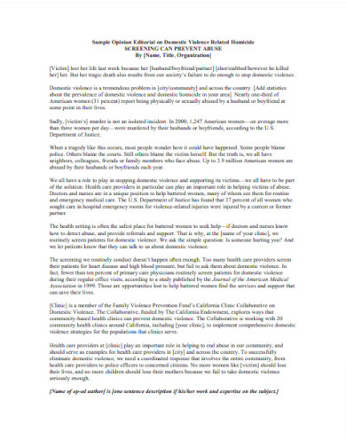 Editorial Example - PDF | Examples