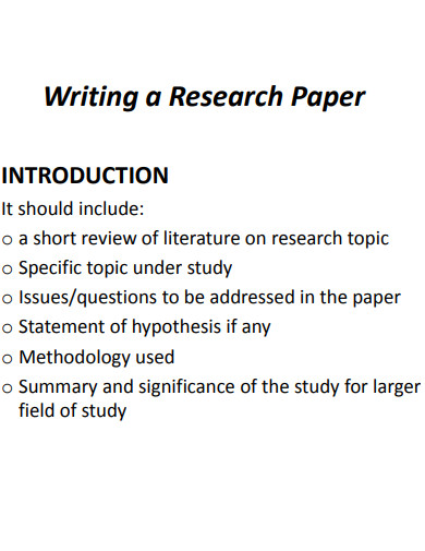 general research paper