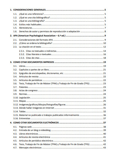 22+ Table of Contents Format APA Examples - PDF, Google Docs, Word ...