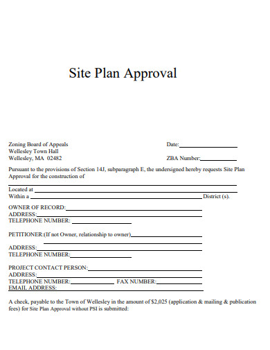 site plan approval