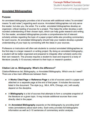 student mla annotated bibliography