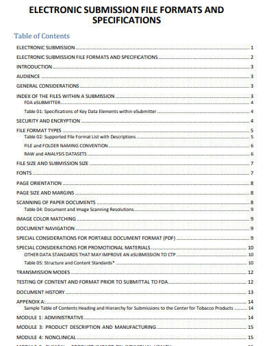 Table of Contents APA Template