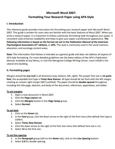 Table Of Contents Apa 22 Examples