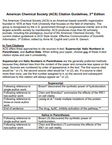 29+ ACS Citation Example in PDF | Examples