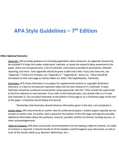 Apa footnotes store