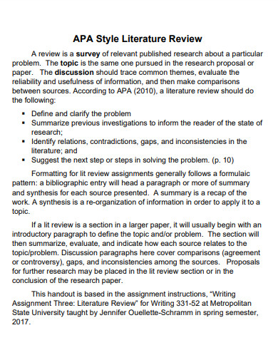 research article review apa format