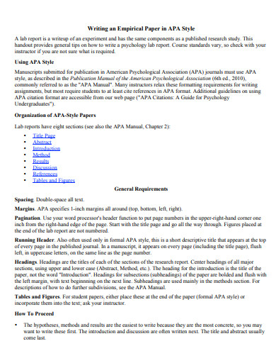 26+ APA Writing Format Examples in PDF, Word, Google Docs | Examples