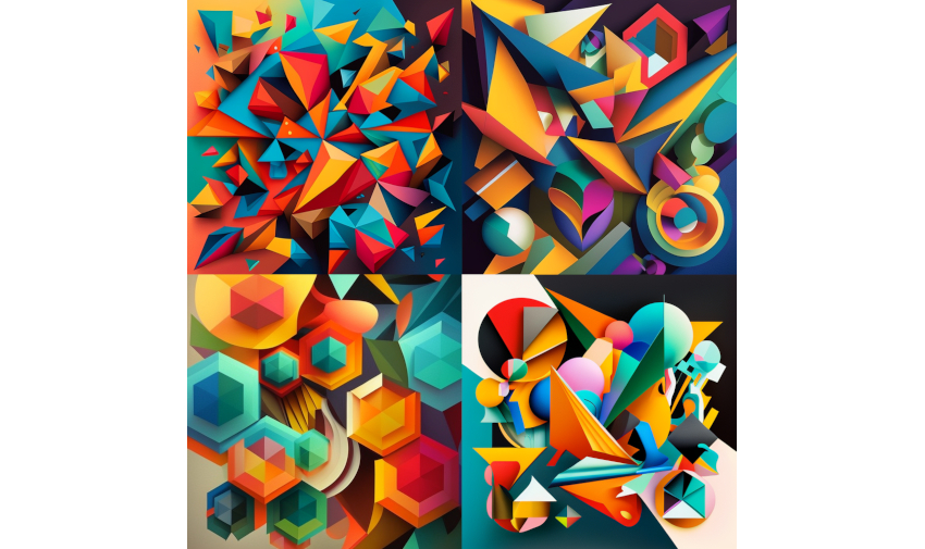 abstract shapes ai art prompt ideas