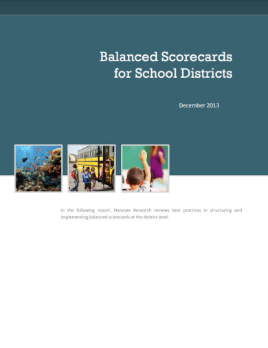 balanced scorecards for school districts