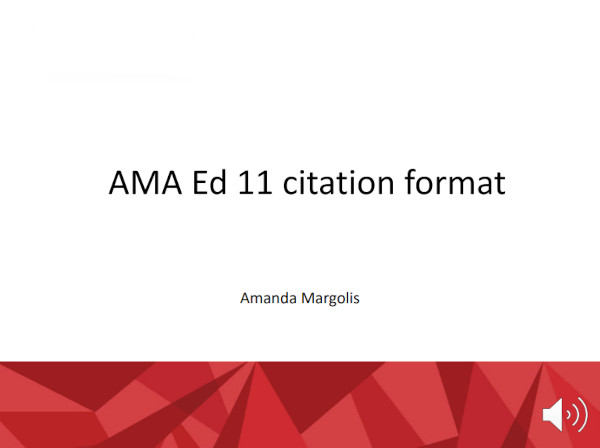 basic ama citation format example