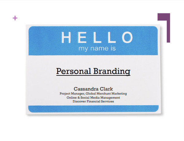 basic personal branding example