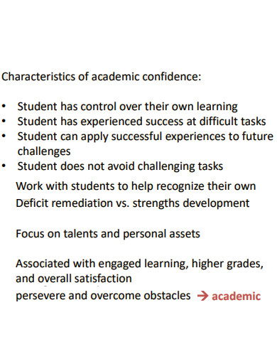building academic strengths