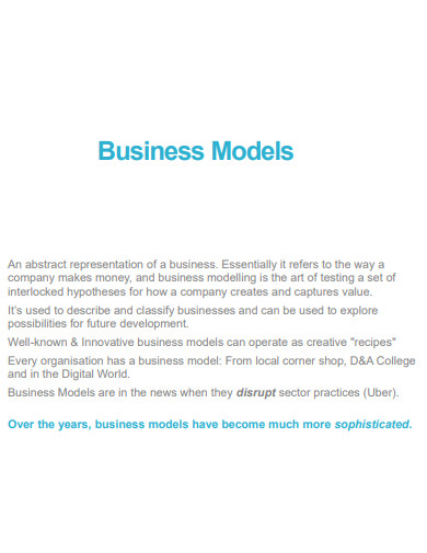business model powerpoint