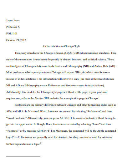 chicago style essay bibliography 