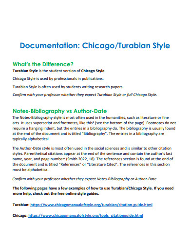 Chicago Style Turabian Bibliography