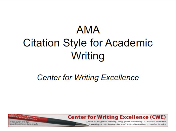 Citation Style for Academic Writing