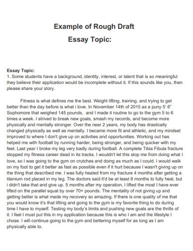 Rough Draft 29 Examples Google Docs PDF